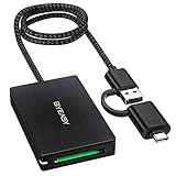 XQD Card Reader Adapter, BYEASY Aluminum USB 3.0 XQD Memory Card Reader/Writer via USB 3.1 and USB C...