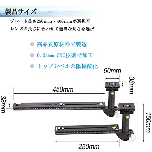 INNOREL 望遠レンズサポートブラケット 250mm