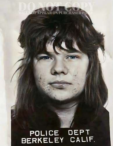 Janis Joplin Mugshot Photograph 8 X 10 Berkeley 1963 Poster Art Print