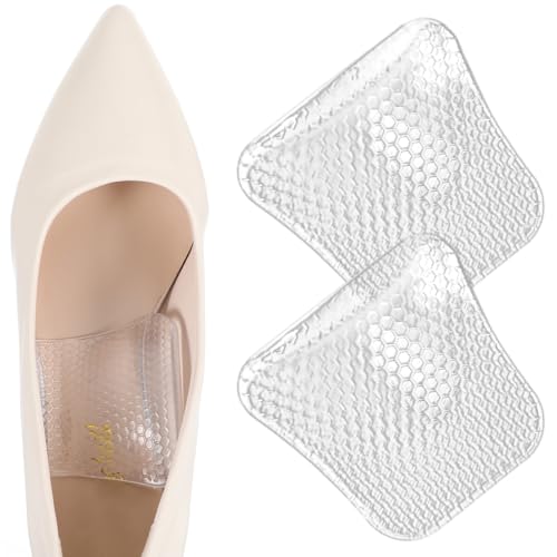 Gjinxi Plantillas de gel para soporte de arco 2 pares plantillas ortopédicas plantillas para pies planos cojines de arco para aliviar la presión del pie unisex