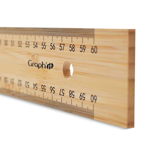 Règle T en bambou incassable Graph'it de 60 cm pour l'architecture de précision - 3