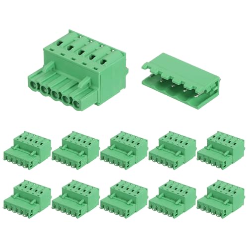 Conectores de bloque de terminales de tornillo para PCB de 5.08mm sin soldadura de 28 a 10 AWG