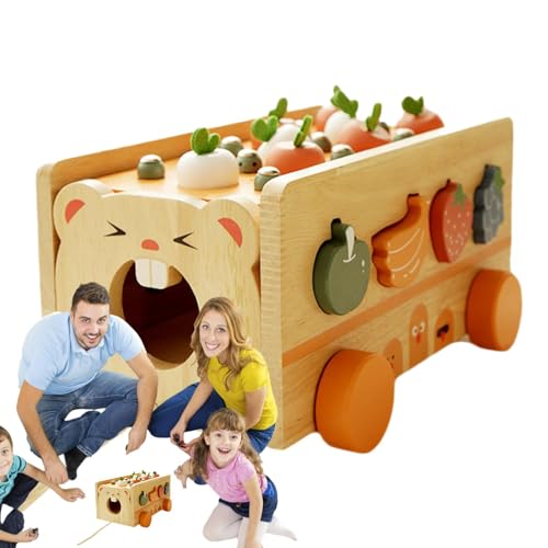 Puzzle assorti en bois de récolte pour réduire l'addiction des petits aux écrans