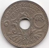  Frankreich KM-Nr. : 867 1919 sehr schön Kupfer-Nickel 1919 25 Centimes Monogramm (Münzen für Sammler)