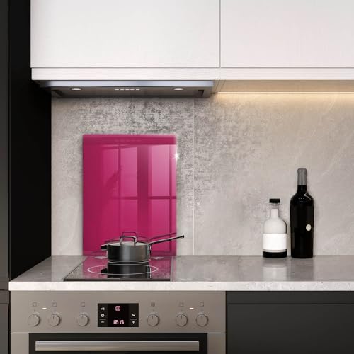 Planche à Découper Induction Wallfluent Protection Plaque Cuisson Rose 40x52 cm