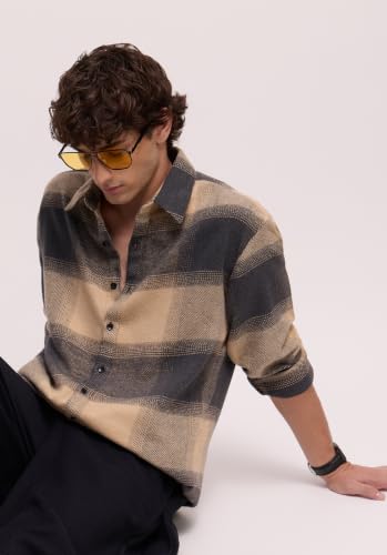 CAHOOT Men's Charcoal Check Shirt - Image 6