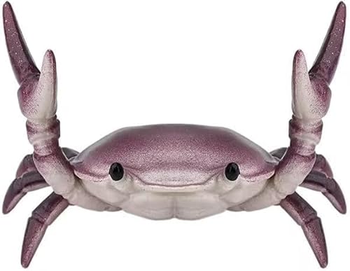 Kreativer Stifthalter in Krabbenform, für Gewichtheben, Krabben, Stiftehalter, Schreibtisch-Dekoration, Stifthalter, Schreibtischzubehör, Schreibtischzubehör und Arbeitsplatz-Organizer, Violett