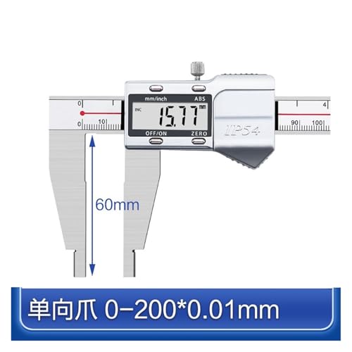 Calibrador Vernier de Acero Inoxidable 200mm 60mm miniatura 2