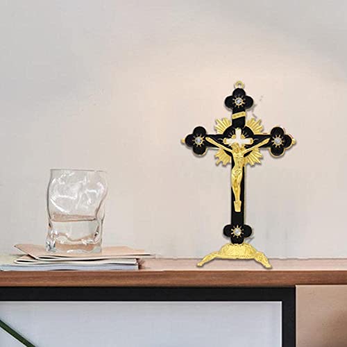 Jkapagzy New Church Relics On The Stand Cross Wall Crucifix Antique Home Ornaments Church Decor Chapel #TOP5