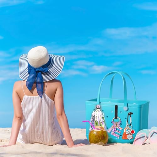 Image of Mity rain Key Holder for Bogg Bag, Accessories for Bogg Bags Original X Large, Insert Charm Carabiner Keychain for Beach Bag