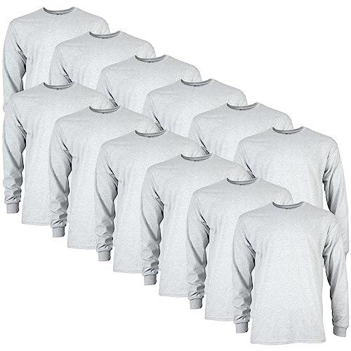 Image of Gildan Adult Ultra Cotton Long Sleeve T-Shirt, Style G2400, Multipack