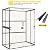 Aivituvin Storage Shed Outdoor Storage Cabinet Upgraded with All Arounded Metal Frame, Wooden Floor and Adjustable Shevels 55" L x 29" W x 67" H, Brown