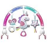 BENBAT Baby Stroller Arch Toy Rainbow Dazzle Friends Play Bar. Fun Newborns Sensory Activity, Adjust