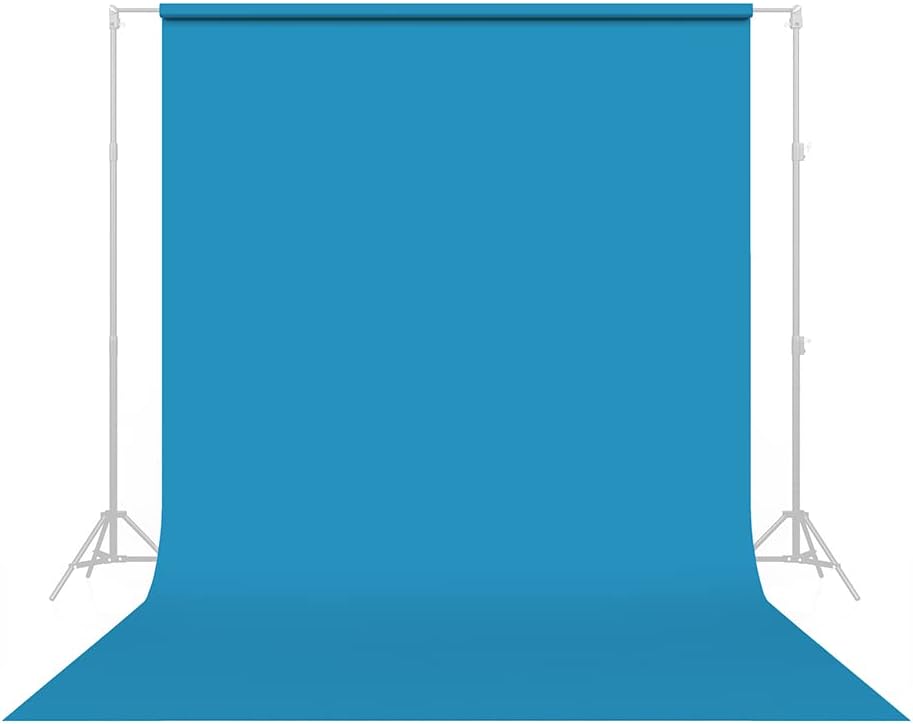 Savage Seamless Paper Photography Backdrop - Color #83 Turquoise, Size 107 Inches Wide x 36 Feet Long, Backdrop for YouTube Videos, Streaming, Interviews and Portraits - Made in USA