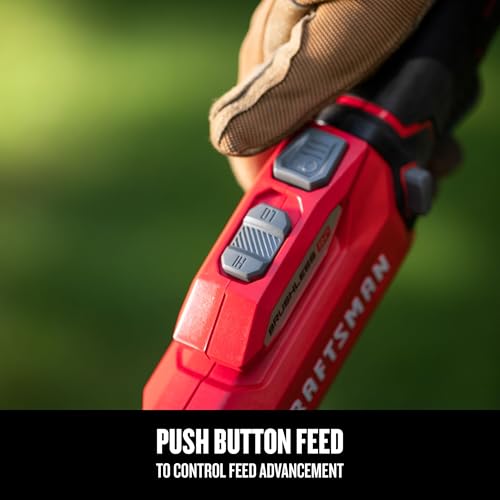 Image of CRAFTSMAN V20 RP Cordless String Trimmer and Lawn Edger Kit, Weed Wacker, Extended Run Time, Brushless High-Output Motor, 13 Inch Deck, 5.0Ah Battery & Charger Included (CMCST930P1)