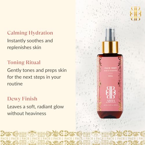 Image of ABHA Rose & Manjistha Face Mist,Royal, Hydrating Toner for Fresh, Dewy & Refreshed Skin