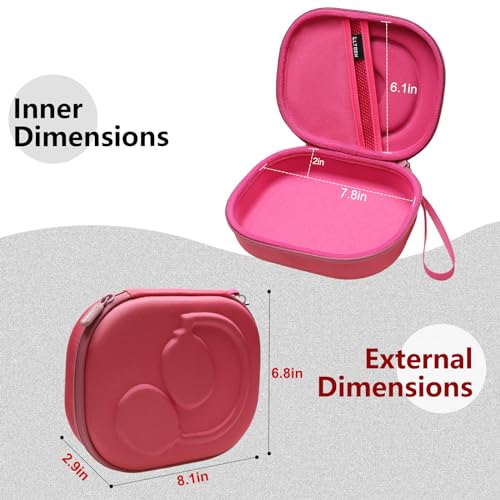 Image of LTGEM Carry Hard case for JBL Live 660NC /460NC /650BT Series and JBL Tune 500BT /570BT /510BT Series and Other Types of Headphones. (Rose Red)