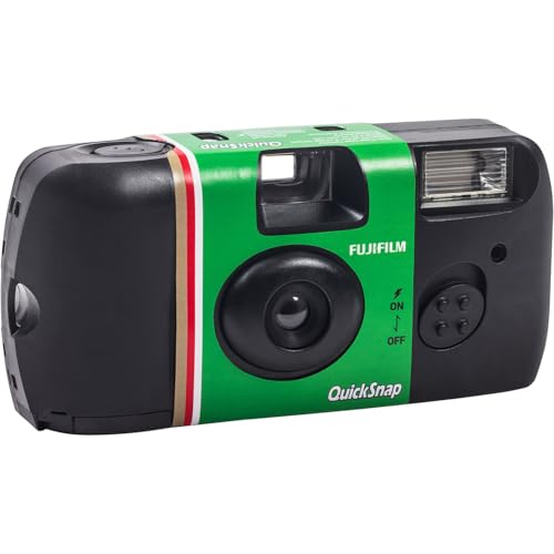 FUJIFILM QuickSnap Flash 400 One-Time-Use Disposable Camera (27 Exposures) – 2 Pack with Built-in Flash & 2 Hand Straps – ISO 400 Film for Day or Night Shooting - image 2