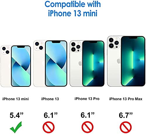 Image of Amozo Back Cover Case for iPhone 13 Mini (Polycarbonate|Transparent)