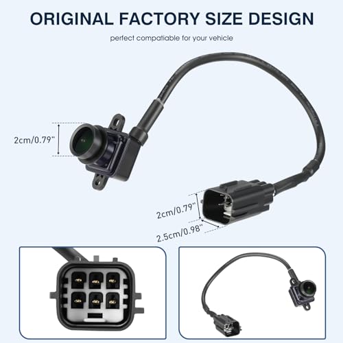 Image of Rear View Backup Camera Fit for Dodge Durango, fit for Jeep Grand Cherokee 2011-2013, Reversing Parking Assist Camera OE Replacement 56054059AC 56054059AD 56054059AE 56054059AF