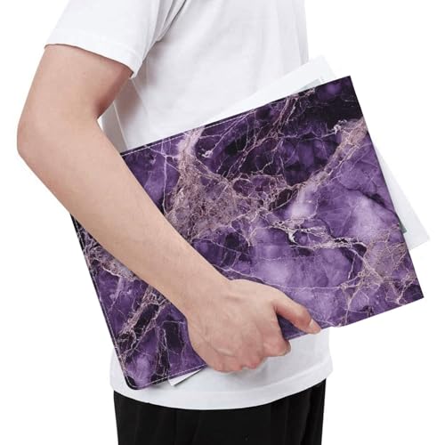 Funda para Laptop 13 pulg. Cuero Acolchada Morada miniatura 5