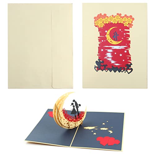 3D Pop-up Biglietto d'auguri # gli amanti ballano