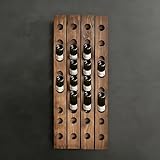 Wall Mounted Riddling Rack, Expandable Wooden Wine Racks, Durable Wine Storage System, Rustic Wine Storage Racks, Wine Glass Rack Wall Mounted ((4x8): 50.7 * 20.1in/129 * 51cm)