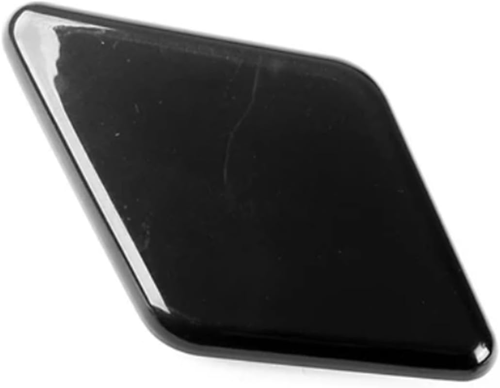 Headlight Washer Cover Cap Pair 28659HV08E 28658HV08E Compatible with Nissan for Qashqai for Dualis J11 2018-2021 Front Bumper Headlamp Washer Nozzle Cover Left Right Black Plastic