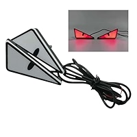 Demon Eye LED Bike Taillight - For Bicycle With Muti Colors Modes And DIY Personalized Light Display, USB Rechargeable Waterproof Safety Light With