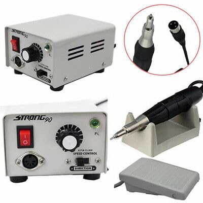 Labor Mikromotor 35000 rpm 65W, Elektro-Mikromotor, Poliere Mikromotor Tragbare Laborausrüstung, Strong 90 Dental Marathon Micromotor Lab Tool