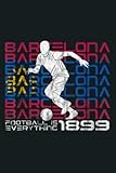 Football Is Everything Barcelona Attack Retro: notebook Graph Paper , 6x9 inch, 120p.