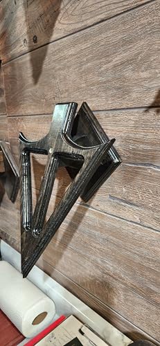 European Deer Skull Mount Plaque Arrowhead Showing Blades Midnight