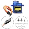 12PCS SG90 Micro Servo Motor, Dorhea Mini Servo SG90 9g Servo Kit for RC Helicopter Airplane Car Boat Robot Arm/Hand/Walking/Servo Door Lock Control