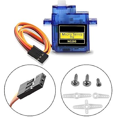 12PCS SG90 Micro Servo Motor, Dorhea Mini Servo SG90 9g Servo Kit for RC Helicopter Airplane Car Boat Robot Arm/Hand/Walking/Servo Door Lock Control