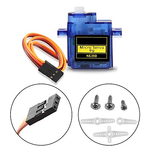 12Pcs Sg90 Micro Servo Motor, Dorhea Mini Servo Sg90 9G Servo Kit For Rc Helicopter Airplane Car Boat Robot Arm/Hand/Walking/Servo Door Lock Control #TOP2