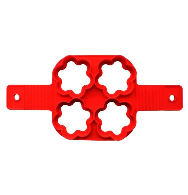 Molde de silicona para huevos en desayunos divertidos de domingo con forma de flor