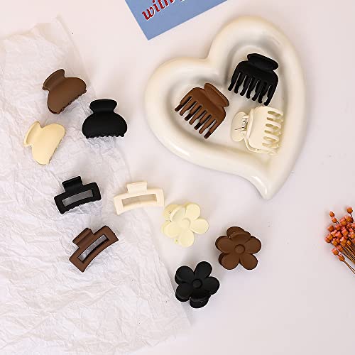 Drnytunk DRNY366-1 Small Claw Clips For Thin/Medium Thick Hair,12Pcs 1.5 Inch Mini Matte Tiny Jaw Clips thumb #5