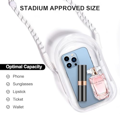 Image of AICase Protective Case for Labubu Plush Doll,Clear Bag for Stadium Events Crossbody Doll Bag Accessories Stadium Approved Clear Purse for Kpop Ozzy Stray Ateez Saja Concerts Sports Festivals 3
