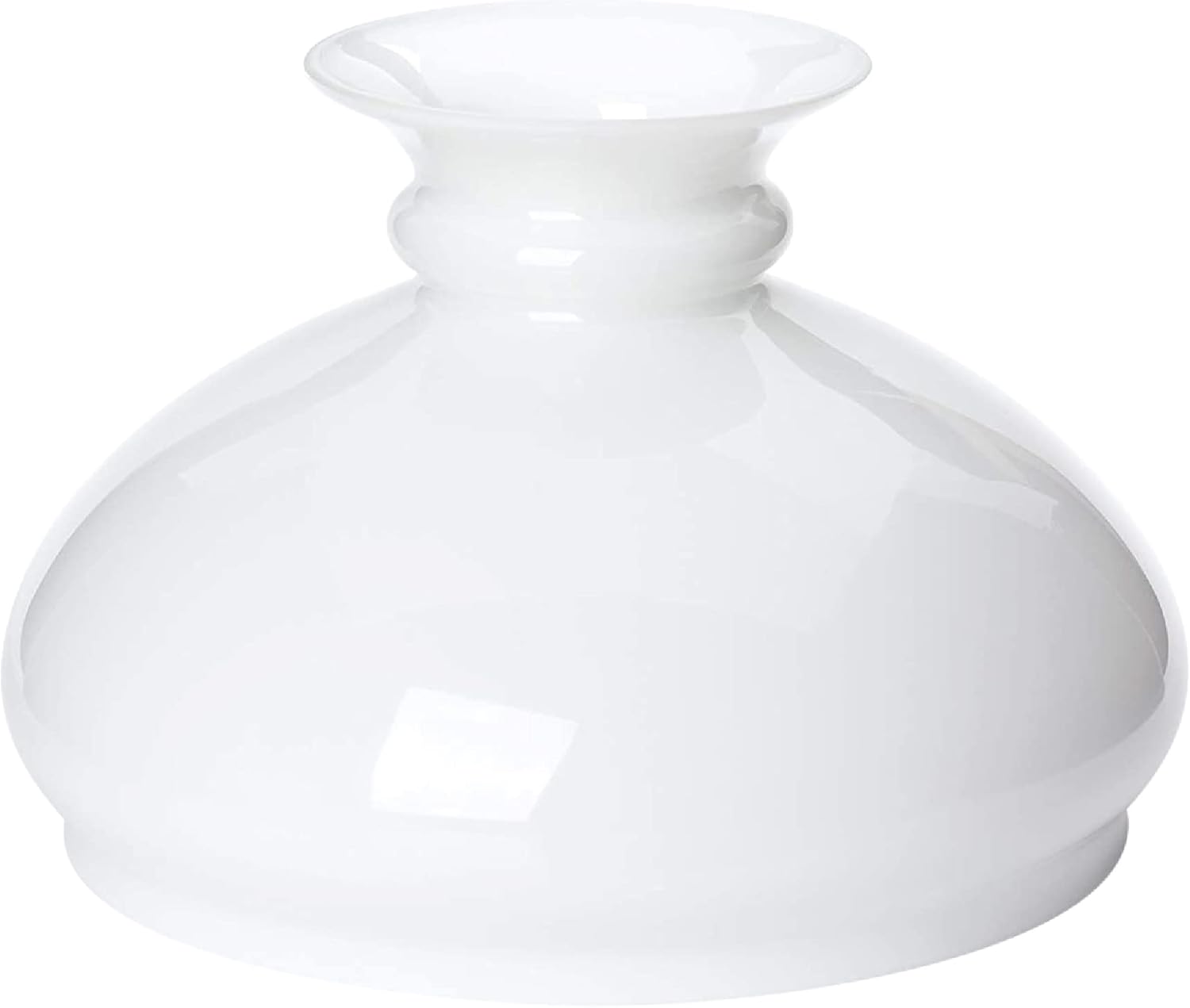 Vesta Oil lamp Shade in Various Sizes Glass Shade Oil lamp White Opal