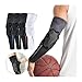 HZTRLNVBK Elbow Brace 1Pcs Sports Elbow Pads Compression Arm Sleeves Protector for Outdoor Basketball Football Compression Gloves(Black Orange,M)