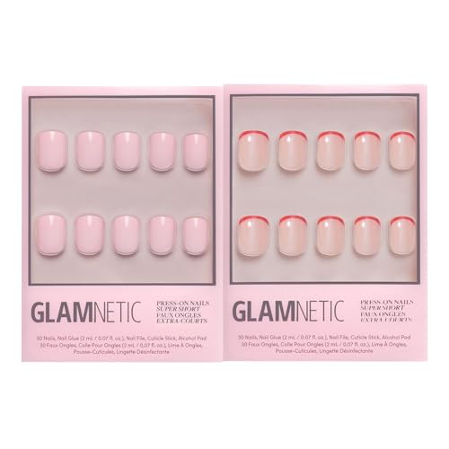Glamnetic Press-On Nails Bundle - Super Short & Sweet |