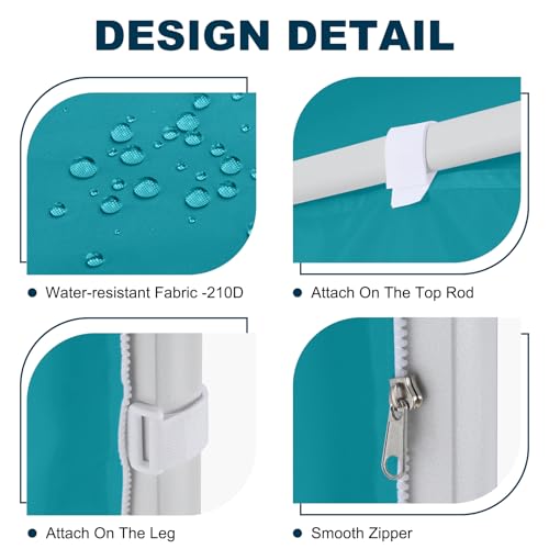 Image of MASTERCANOPY 10x10 Pop Up Canopy Sidewall Only 1-Pack Turquoise