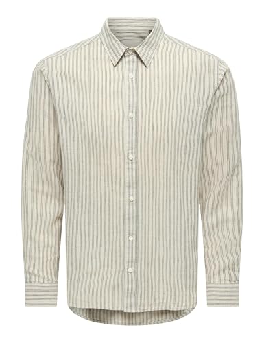 Only & Sons Onscaiden Life Ls Stripe Linen Noos – Ansicht 1