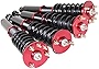 Emusa Full Set Coilover Struts Spring Shocks Adjustable Suspension Kit Replacement for 2004-2008 A-cura TSX Base Sedan 2.4L