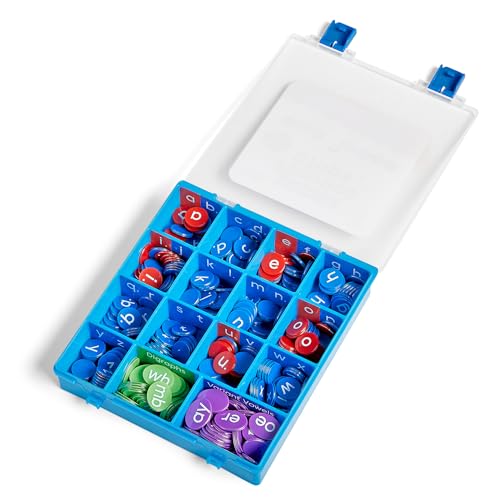 hand2mind Lowercase Phonics Chips, Phonics Manipulatives for Kindergarten, Phonemic Awareness, Science of Reading Classroom Materials, Reading Tools for Kids, Alphabet Letter Tiles for Spelling by hand2mind - Image 7