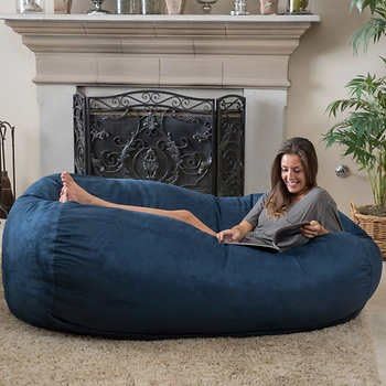 Emma 6.5ft Bean Bag - Blue Made in USA