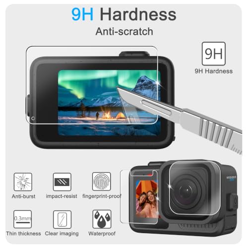 Image of FiTSTILL Tempered Glass Protector Set for Go Pro Mission 1Pro&1