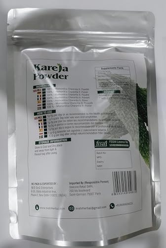 SVATV Karela Pulver | Bitter Melonone | Momordica Charantia | Bitter Melon | Gut Für Die Haut | Glutenfrei – 227g