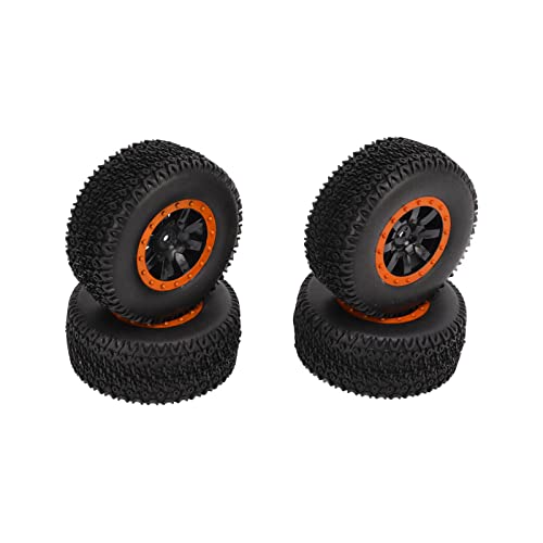 Short Course Truck Banden, RC Short Course Truck Rubber Wiel Antislip Uitstekende grip voor Slash voor ZD Racing voor HPI(Oranje) - Image 7