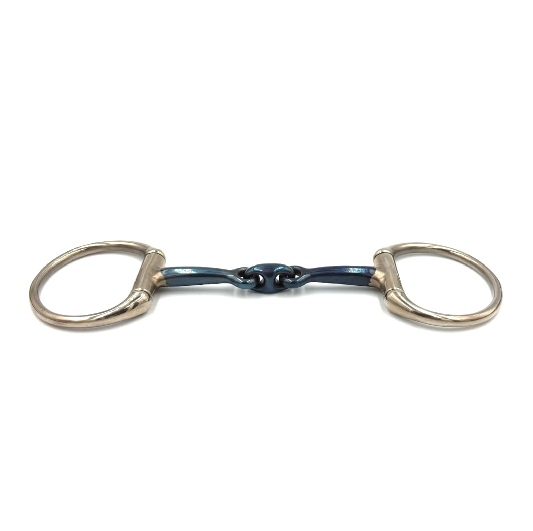 Gebiss Olivenkopfgebiss Olivenkopftrense Doppelt Gebrochen Swet Iron Edelstahl Ringdurchmesser 70 mm Gebissstärke 13 mm 11.5 cm